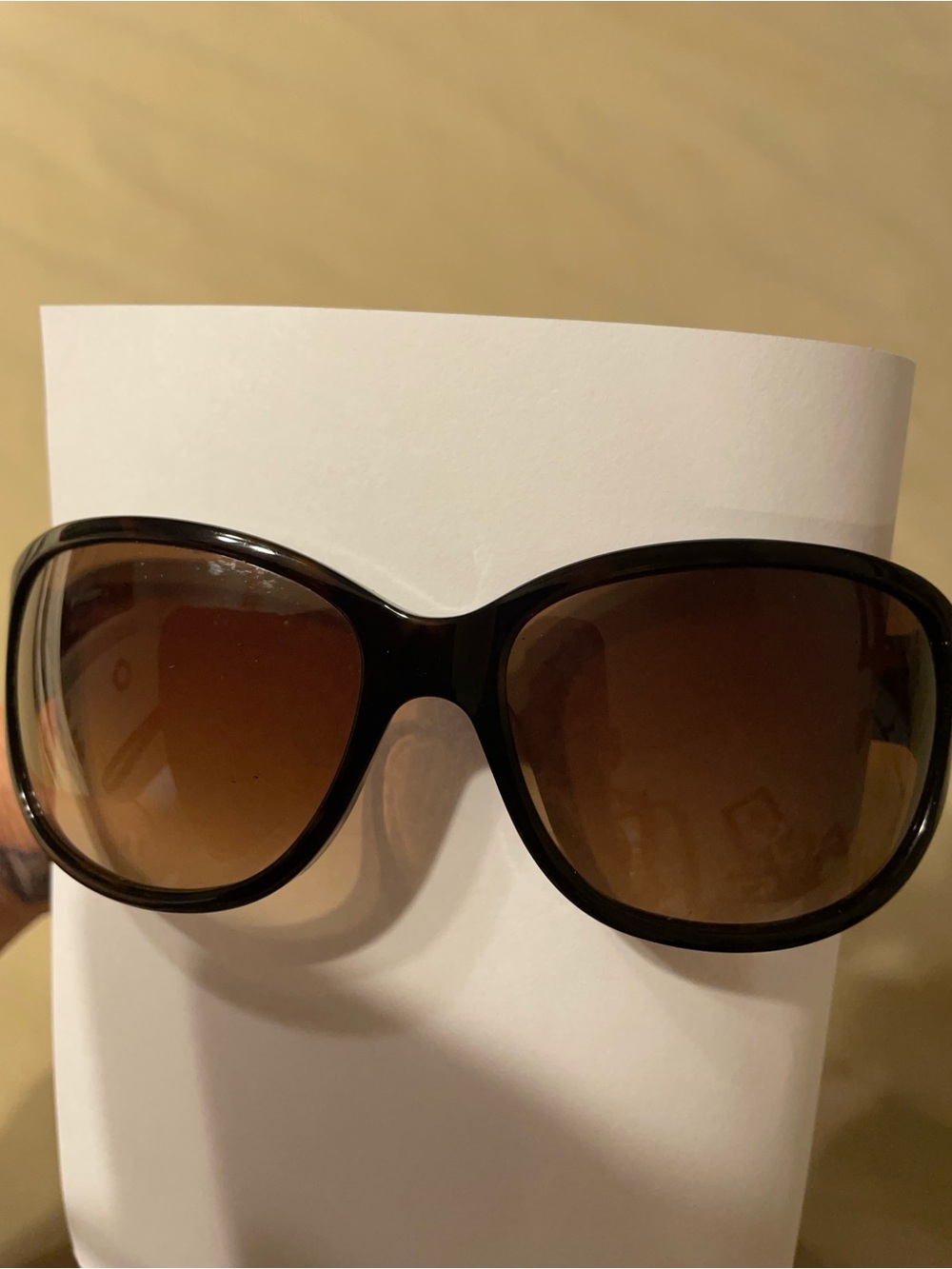 COACH Women's Black Frame Sunglasses with Brown Lenses - Picture 16 of 16